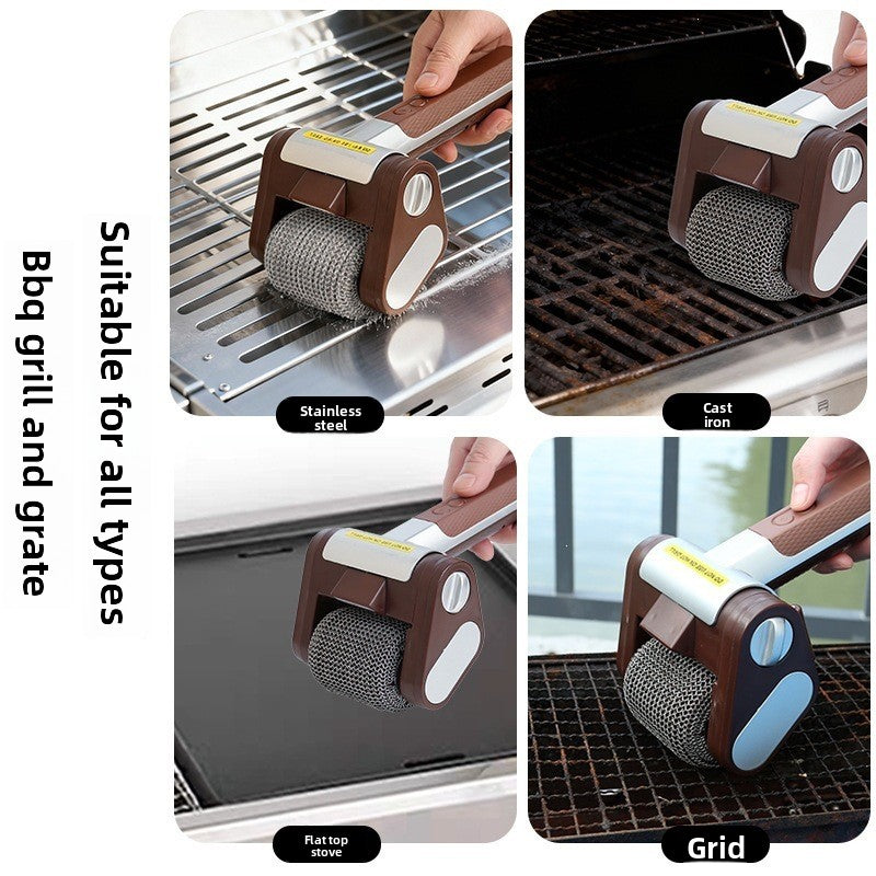 Rechargeable Electric Stainless Steel Grill Cleaning Brush