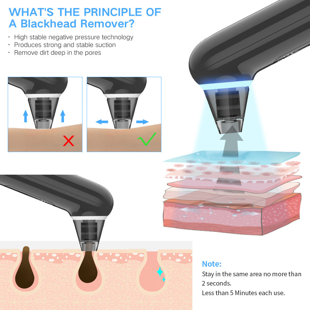 Electric Facial Pore Cleaner Vacuum Blackhead Remover