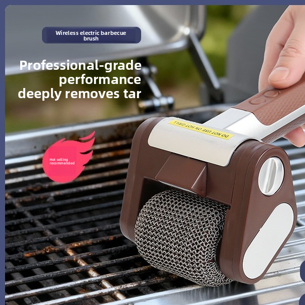 Rechargeable Electric Stainless Steel Grill Cleaning Brush