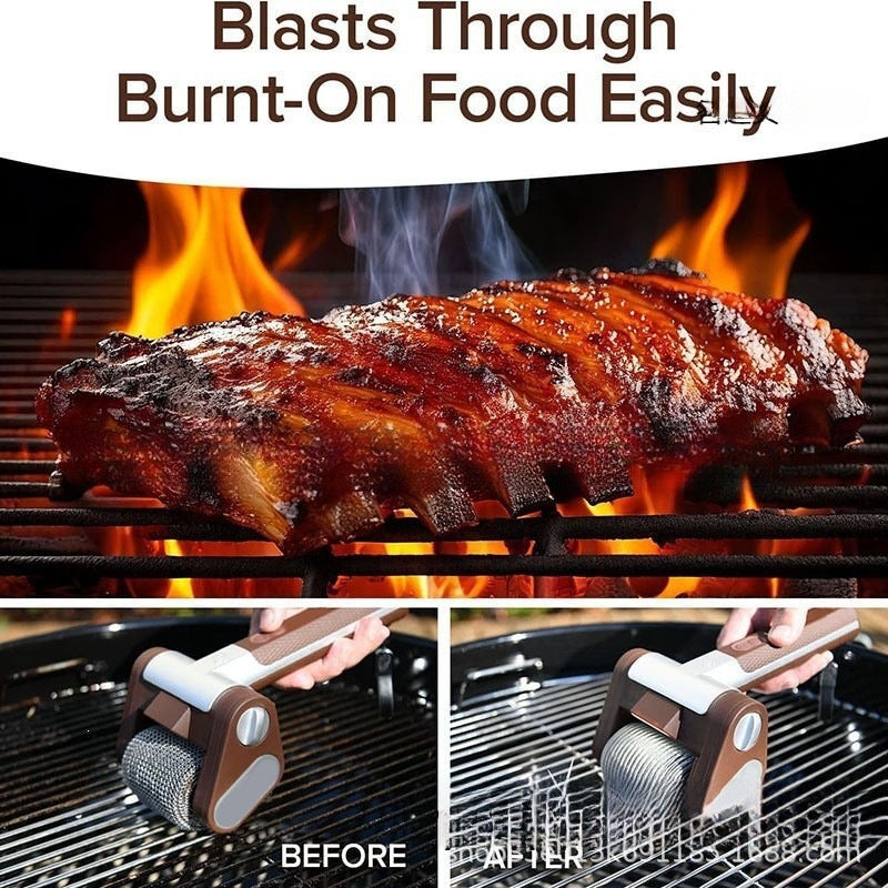 Rechargeable Electric Stainless Steel Grill Cleaning Brush